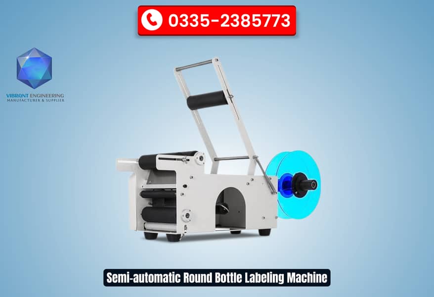 Semi-automatic Round Bottle Labeling Machine 0