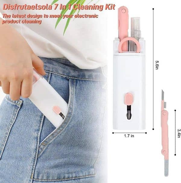 Portable cleaning kit 7 pcs multiple accessories With delivery Rs 850 4