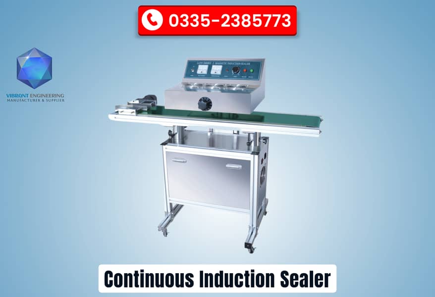 Continuous Induction Sealing Machine |Aluminium Foil Sealer & Packing 0