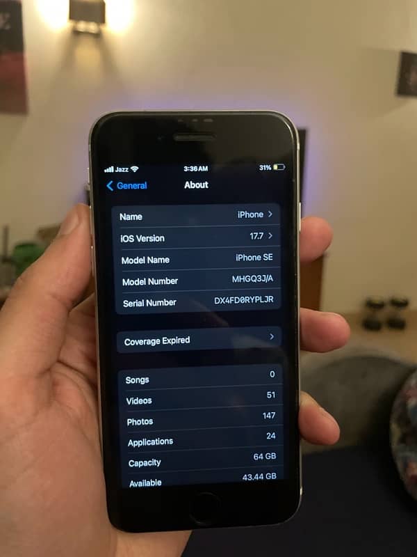 iPhone SE PTA approved like new 3
