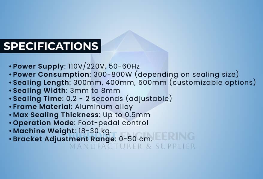 Pedal Foot Impulse Sealing and Packing Machine | Plastic Sealer 2