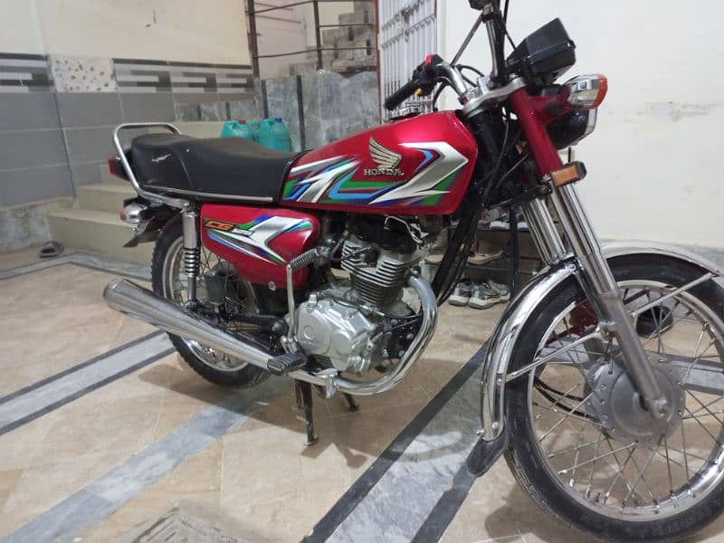 honda cg125 model 2023 red color 2