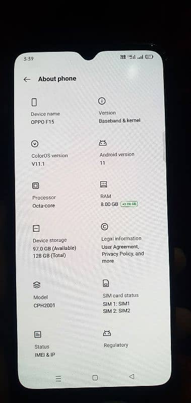 oppo f15 8gb 128gb 1