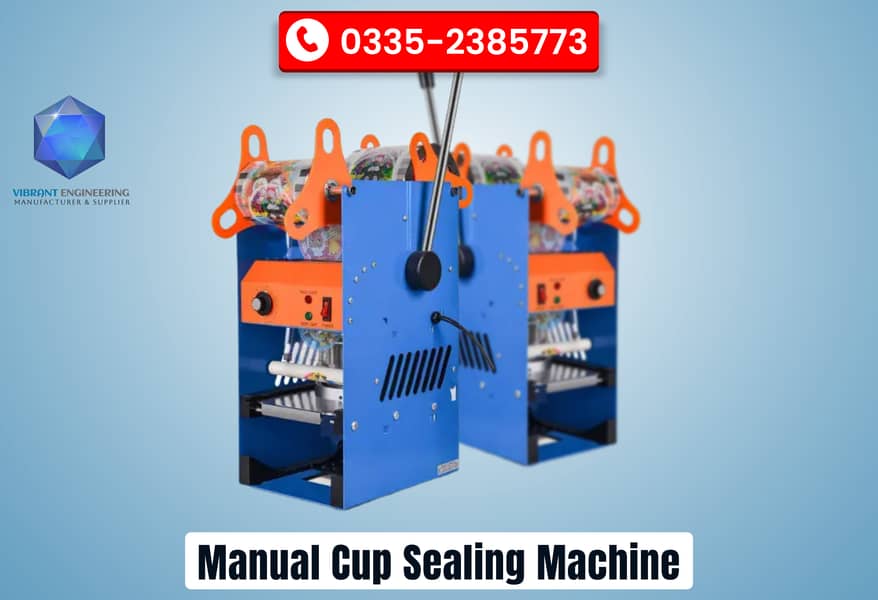 Plastic Cup Juice/Raita/Jelly Packing & Sealing Machine | Cup Sealer 0