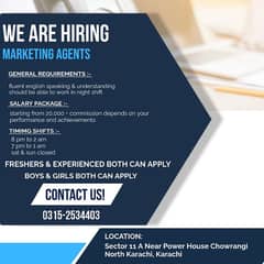 Sales agents required