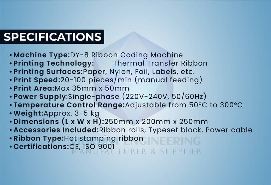 Hot Ribbon Coding Machine | Expiry Date Coder | Sealing & Packing 3