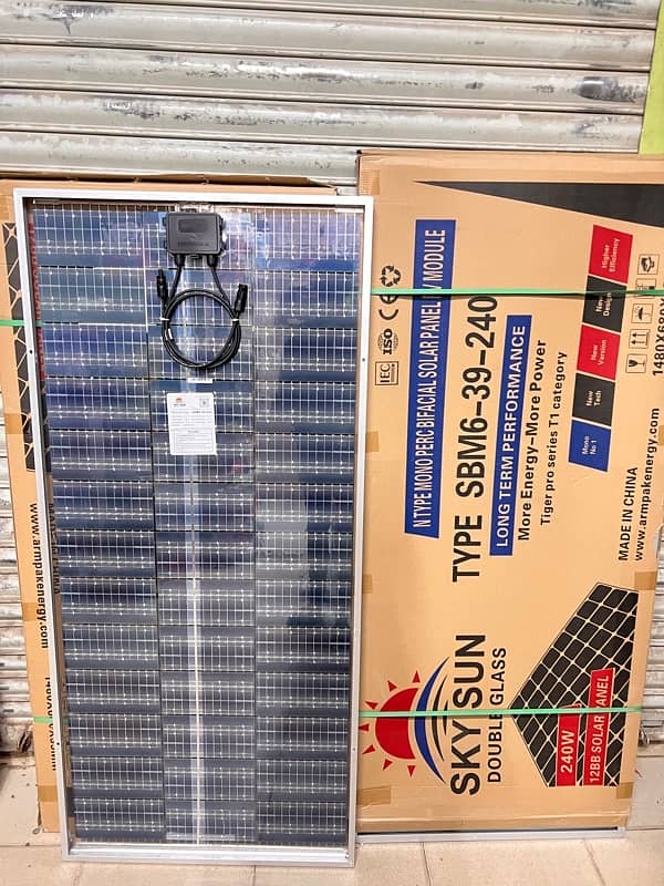 Sky Sun 240W double glass solar panel new stock 0