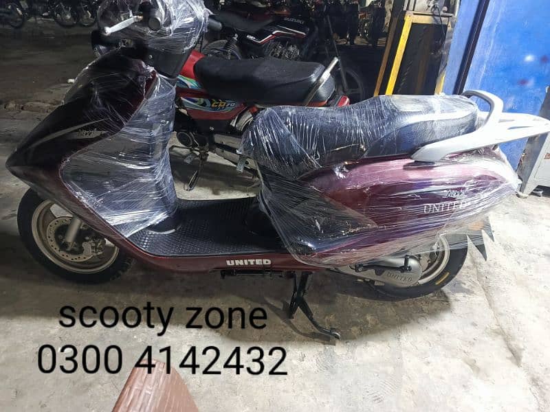 scooty 49cc cc  and united automatic scooter available 17