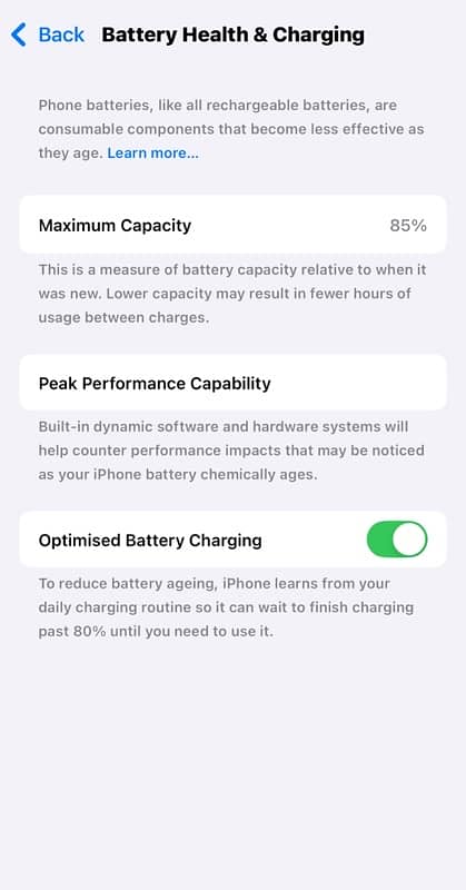 iphone 12 jv 128gb battery health 85% 7