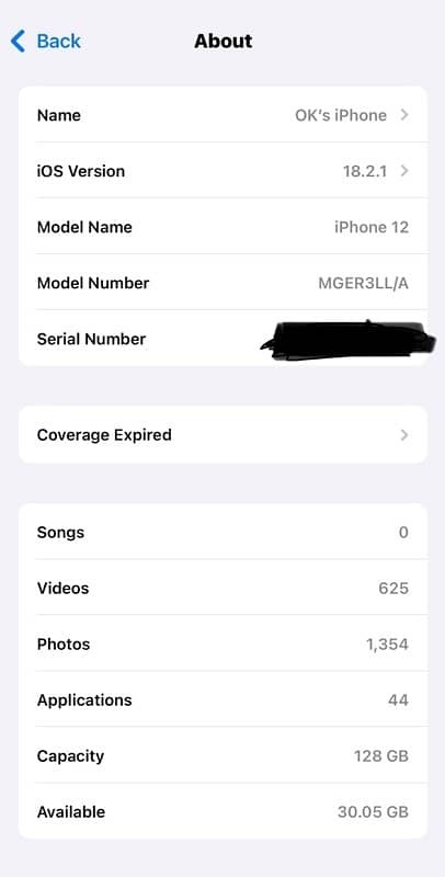 iphone 12 jv 128gb battery health 85% 8