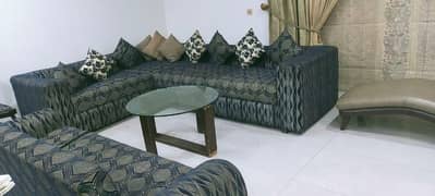 sofa cum bed and l shape sofa with table