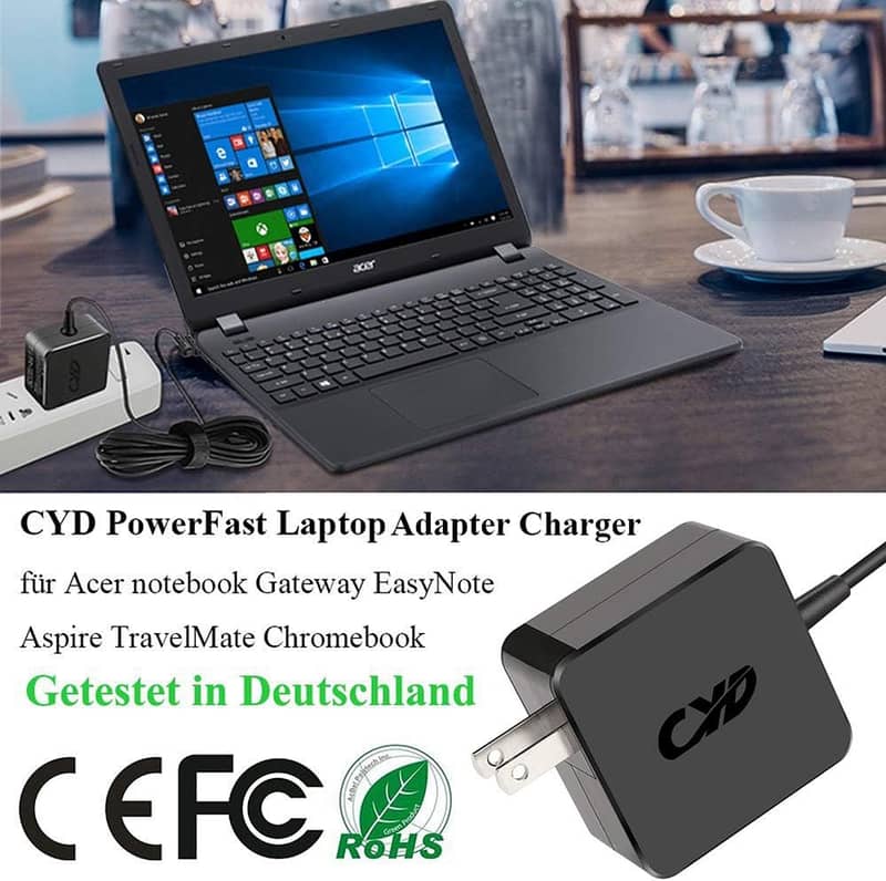 CYD 20V 2.25A 45W PowerFast Laptop Power Supply for Lenovo 18