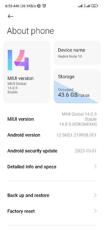 Redmi note 10 4+2/128 0321/67/13/849 8