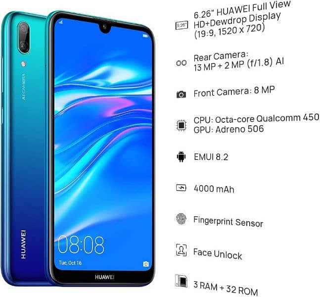 Huawei y7 prime 0