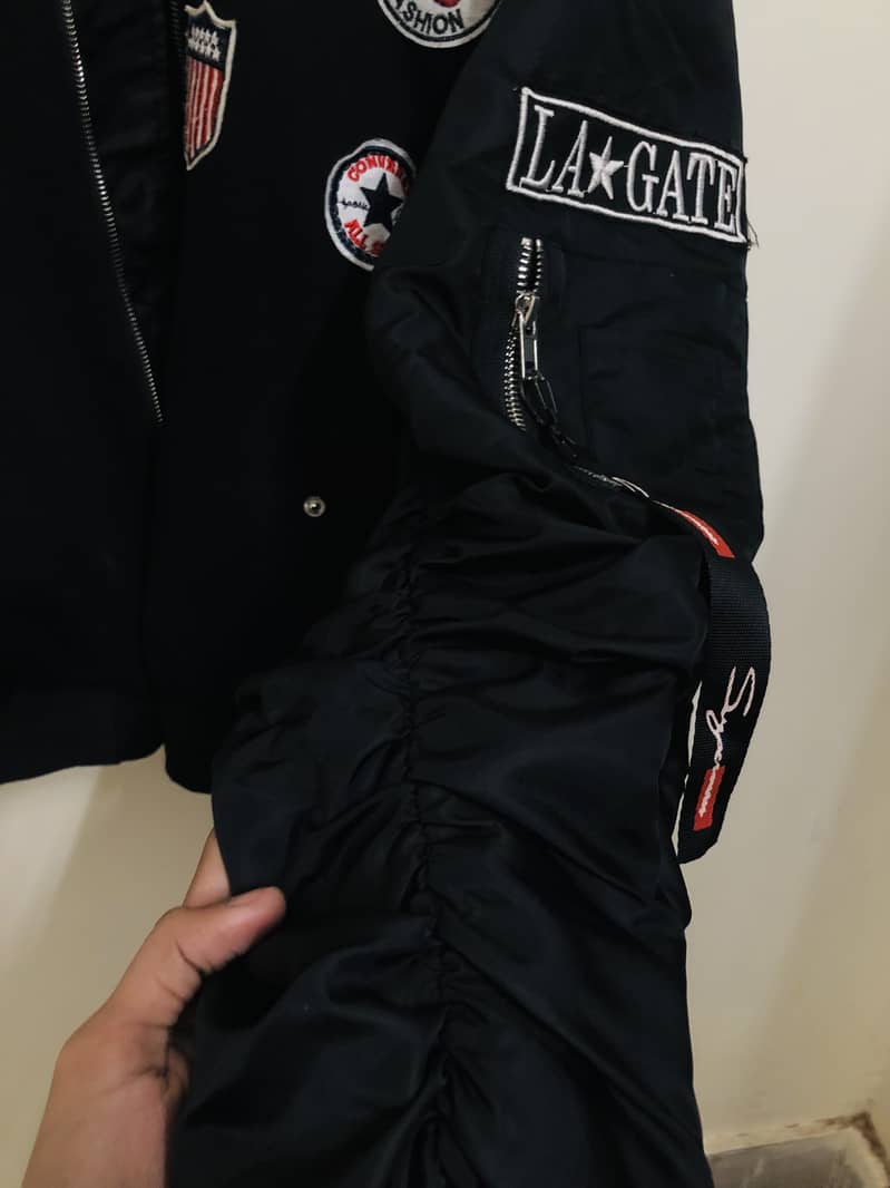 Black oversized baggy jacket 5