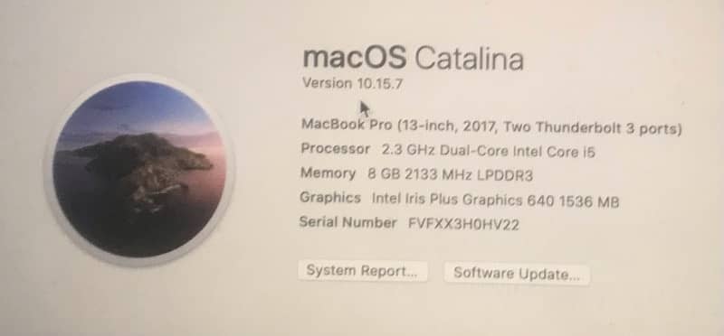 Macbook pro 2017 7