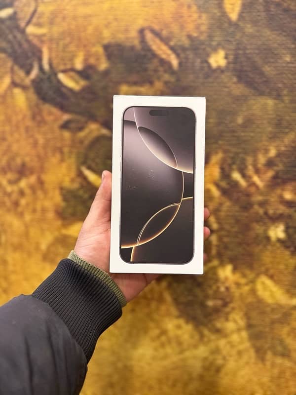 IPhone 16Pro Max 256GB Natural Non PTA Non Active Box Packed 2