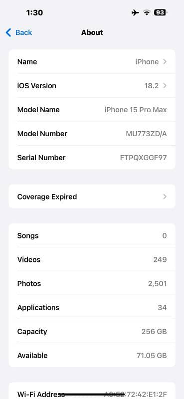 Iphone 15 pro max Non Pta 256gb 10