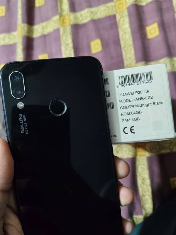 Huawei P20 lite 4gb 64gb, PTA approved with original box. 2