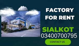 Factory and wearhouse For Rent in Sialkot