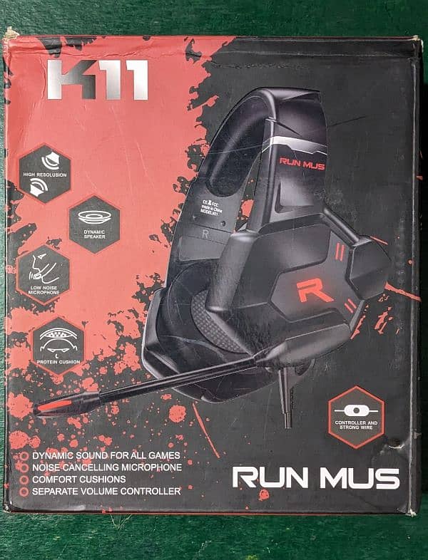 Gaming headphones RUN MUS K11 8