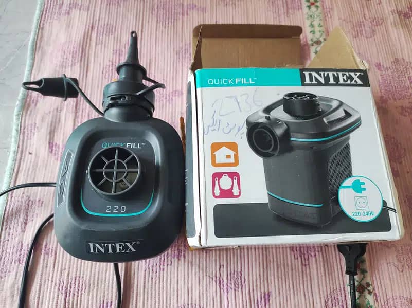 INTEX Shoot N Bounce Jump-O-Lene & Basketball Hoop including AIR PUMP 4