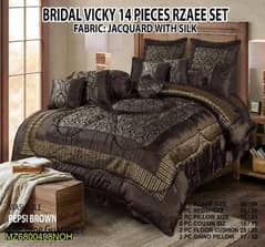 14 Pcs Jacquard Double Bed Bridal Set