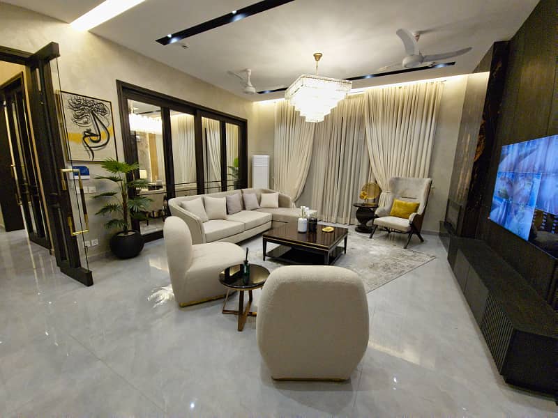 1 Kanal Ultra Modern Fully Furnished Designer House Available For Sale In DHA 15