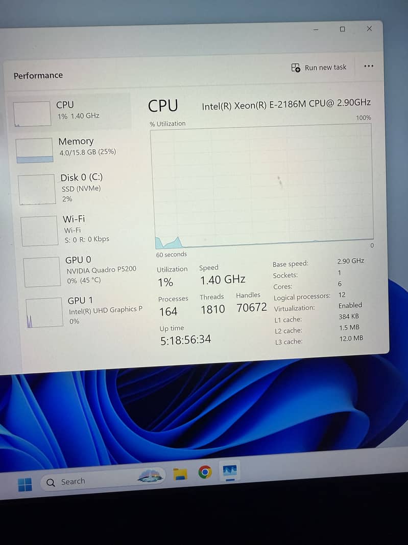 Dell Precision 7730 Intel Xeon E-2186M 17" 4K 16GB Nvidia 6