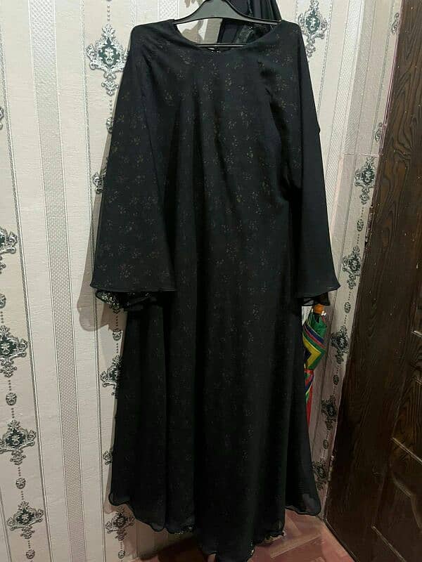 shafon double sided abaya with stoler 1