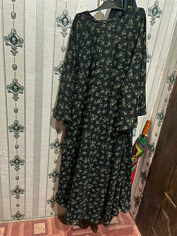 shafon double sided abaya with stoler 2