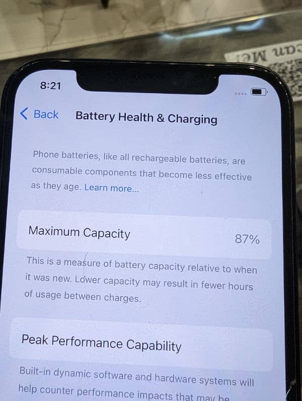 iphone 12 64gb pta approve battery health 87 condition 10/10 6