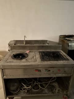 Hot plate,fryer,grill,stove,washer,counter