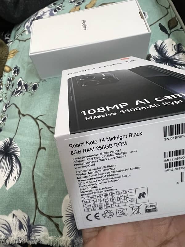 Mi Note 14  256gb new just open box 8