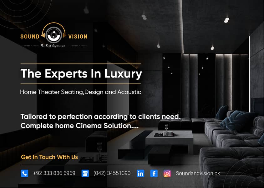 Experts In Home Cinema Installtion | Design | Seating | Acouctic 0