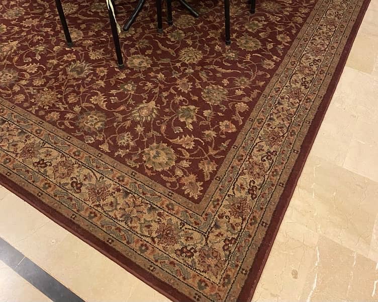 machine made imported thick carpet maroon printed 2