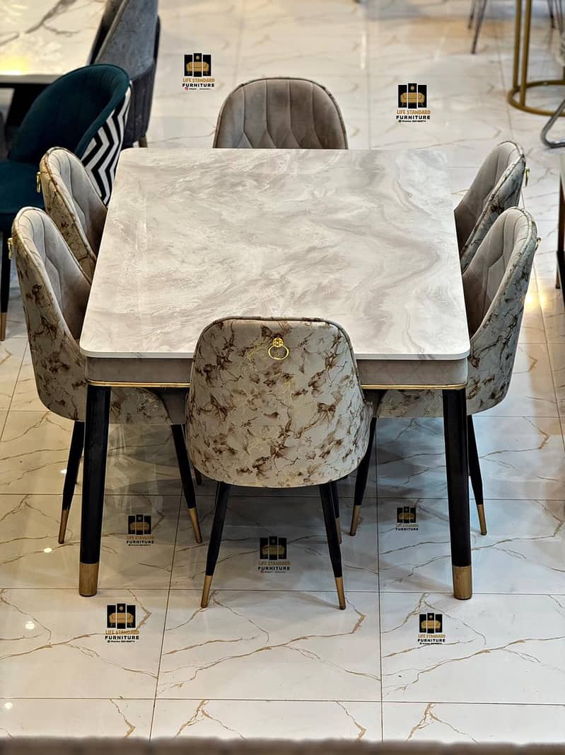 dining table | dining table with dining chairs | 6 seater dining table 3