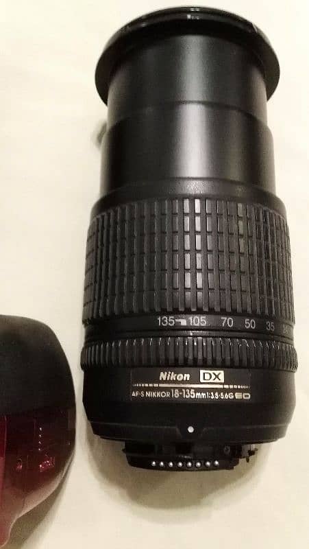 Nikon D5200 2 Lenses 50mm F1.8 + Nikon 18-135mm, Red Color, 1st Owner 8