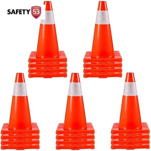 Safety Plastics Parking Cone Stopper , Best Price In Pakistan. 0