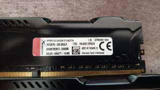 Original HyperX Fury 8GB 3200MHz DDR4 Desktop Ram