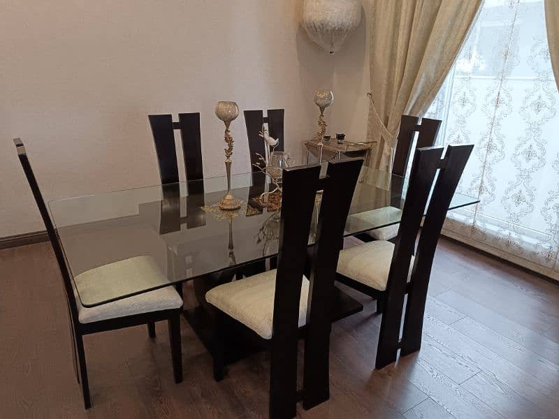 dining table,wooden dining table 6chairs dining table,with side board 0