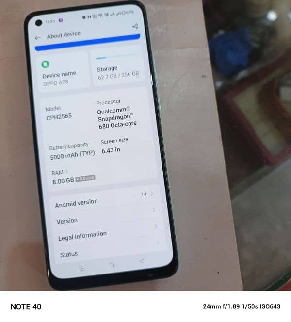 Oppo A78 0