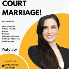 Divorce papers/Rs. 6000/Khulla/Nikkah/Family Lawyer/Nadra/Gardian/near