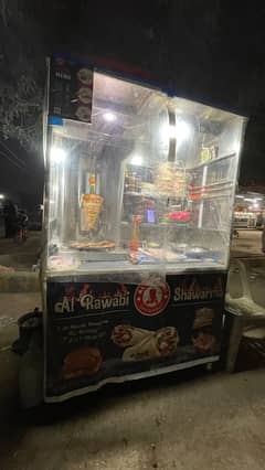 Shawarma + zinger and fries counter in good condition