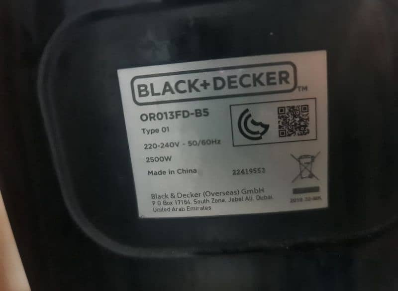 Black & Decker Oil Radiator Electric Heater 13 Fins 3