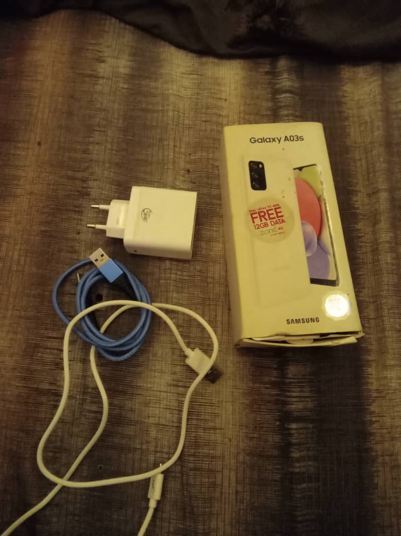 Samsung original A03s with box and 2000Rs charger. 0