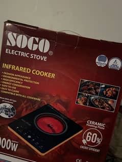 Sogo Electrice stove just one day used almst new fix price