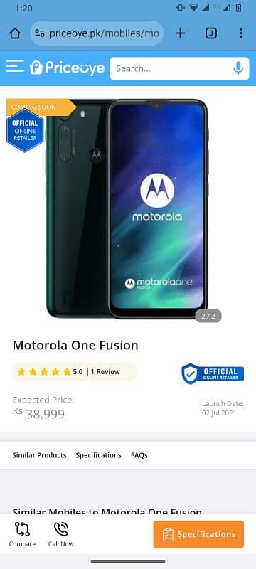 moto one fusion 4/64 all ok no. any type issue look like new all ok 1