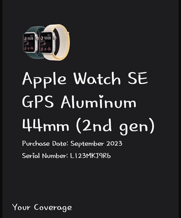 Apple Watch series se 2 generation 98 battery health 1