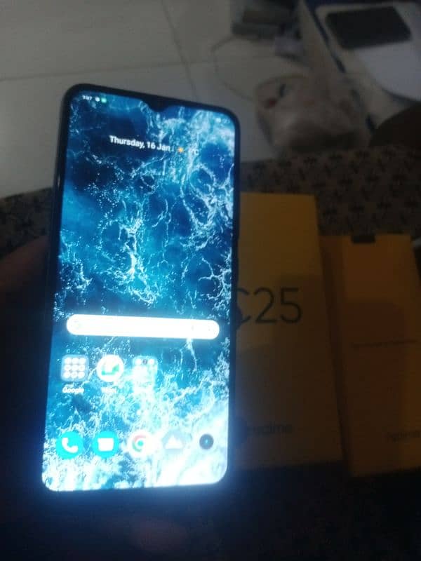 c25 realme 4/128gb complete Saman 7